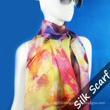 Habotai Long Silk Scarf for Women